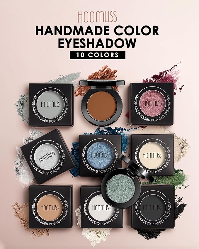 Single Grey Matte Eyeshadow Handmade Bold Eye Sahdow Pressed Powder Palette Pigmented Long Lasting Intense Color Gray Eyeshadow (Grey)