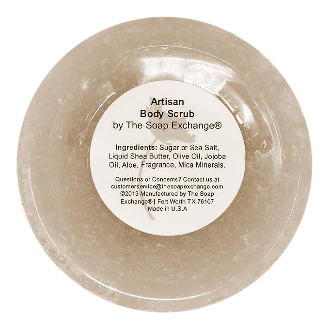 The Soap Exchange Sugar Body Scrub - Espresso Scent - Hand Crafted 16 fl oz / 480 ml Natural Artisan Skin Care, Shea Butter, Exfoliate, Moisturize, & Protect. Made in the USA.