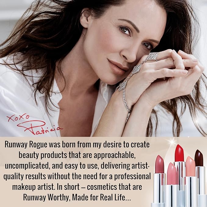 Runway Rogue 90s Vibe Lipstick, Moisturizing Matte Classic True-Red Lipstick, ‘Red Carpet’