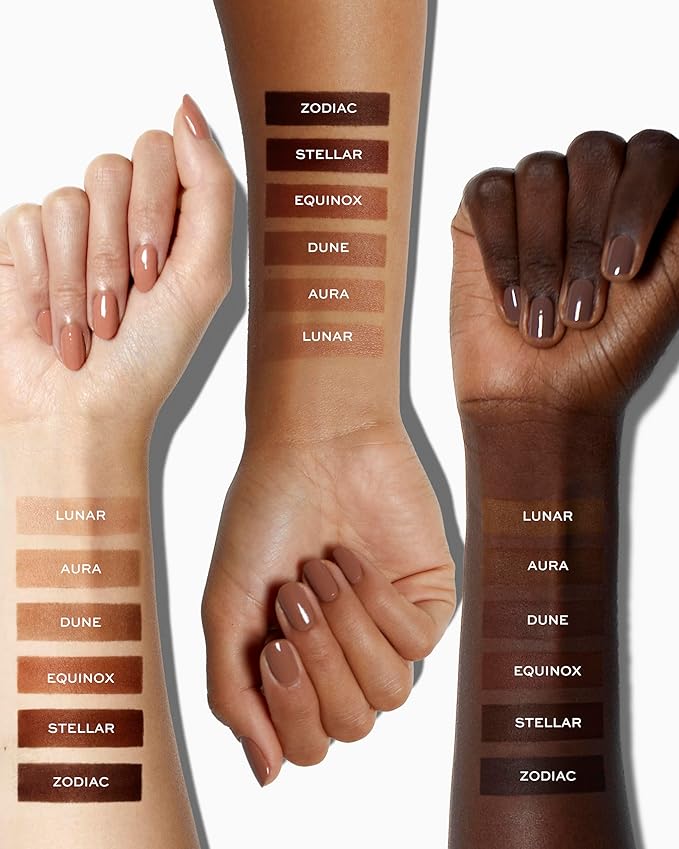 MAKE Beauty Skin Mimetic Microsuede Bronzer Powder - Matte Bronzing Powder Contour, Buildable Formula, Non Comedogenic, Long Lasting Color. Shade - Equinox for Medium to Deep Skin