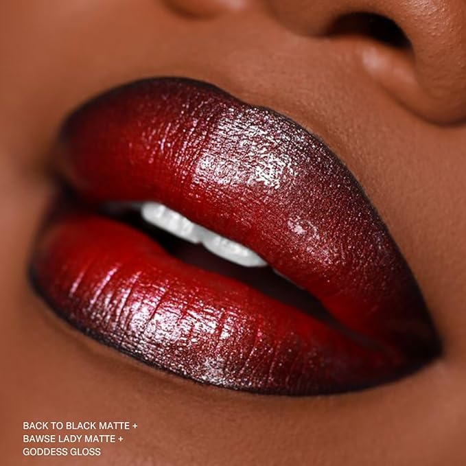 The Lip Bar - Nonstop Liquid Matte Lipstick, Bawse Lady (Blue Red) - High Pigment - One Swipe - Long Lasting - Jojoba Oil, Vitamin E - Vegan, Gluten Free, Cruelty Free - Makeup & Cosmetics - .24 fl oz