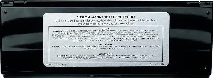 Matte Cool Tone Blue & Silver Vegan Eyeshadow Palette; Talc, Paraben & Cruelty Free