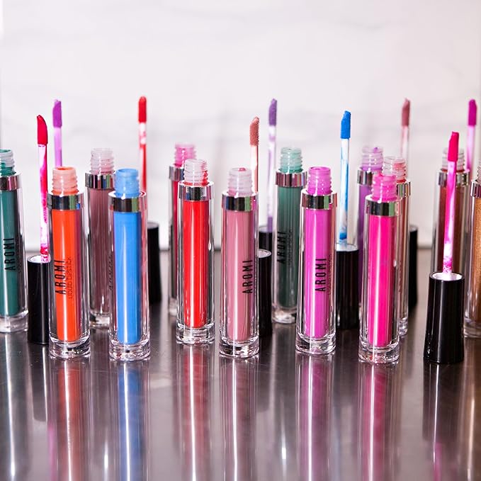 Aromi Baby Blue Matte Liquid Lipstick, Light, Sky Blue Lip Color, Vegan + Cruelty-free Beauty, Long-lasting, Waterproof (Baby Blue)