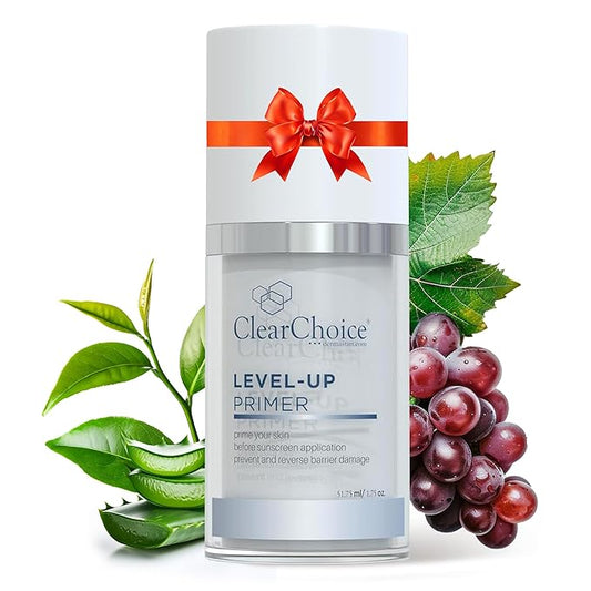 Clear Choice Level-Up Primer 1.7oz – Lightweight Face Primer with Antioxidants, Hydrates & Protects, Smooths Skin for Makeup Application, PABA-Free