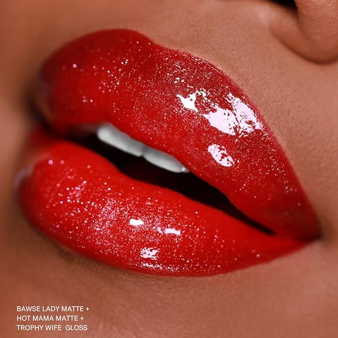 The Lip Bar - Nonstop Liquid Matte Lipstick, Bawse Lady (Blue Red) - High Pigment - One Swipe - Long Lasting - Jojoba Oil, Vitamin E - Vegan, Gluten Free, Cruelty Free - Makeup & Cosmetics - .24 fl oz