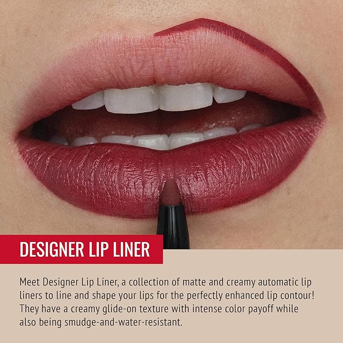 Runway Rogue ‘Work the Crowd’ Matte Soft Berry Nude 90s Vibe Lipstick Bundle with ‘Get the Look’ Garnet Maroon Designer Liner Lip Liner Pencil and Sharpener