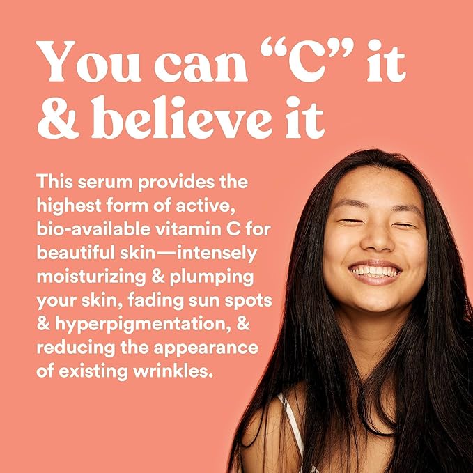 ASUTRA 20% Vitamin C Serum, 1 fl oz (Pack of 2) - Ferulic & Hyaluronic Acid, Vitamin E, Aloe, Jojoba, Brightening Face Serum