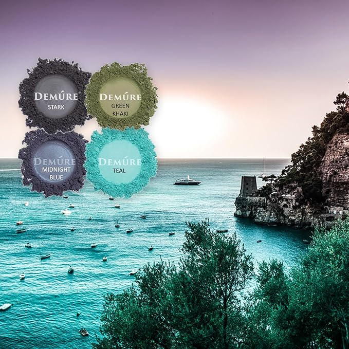 Demure Mineral Make Up (Midnight Blue) Eye Shadow, Matte Eyeshadow, Loose Powder, Eye Makeup, Professional Makeup