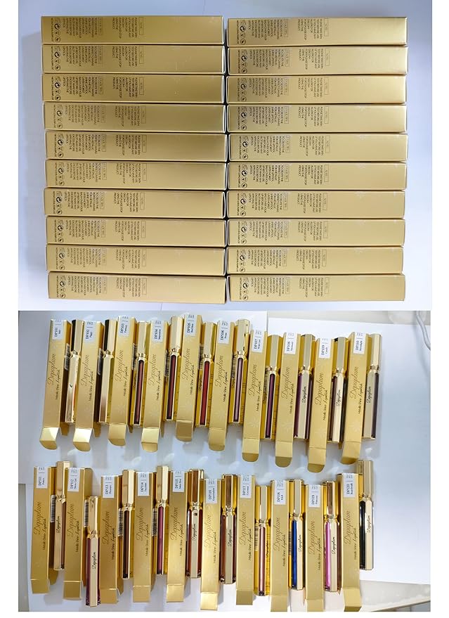 Peach Red Lipsticks for Women Metallic Lipstick Long Lasting Non Stick Cup Lip Gloss, Shimmer Lightweight Hydrating Full Coverage Lip Color, DP115 Juice Box