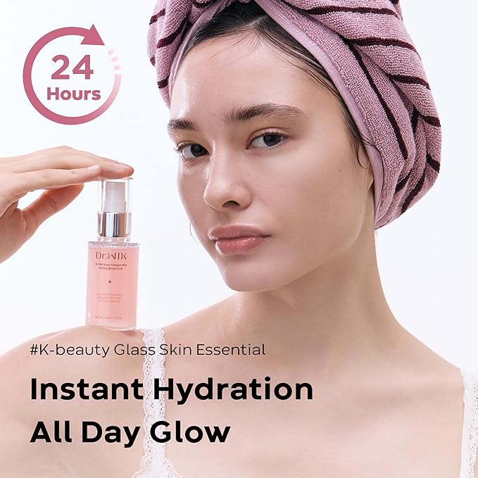 Deep Collagen Face Mist – Hydrating, Wrinkle Care Facial Mist with Panthenol & Adenosine, Refreshing Moisture Boost for Skin Care, Soothing Fine Lines Lightweight Korean Moisturizer - 1.7 Fl Oz