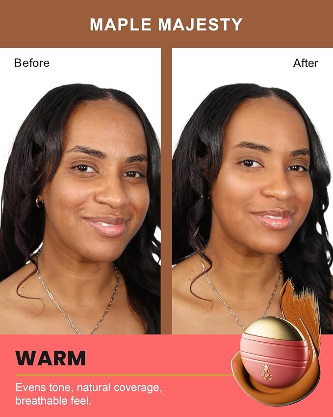 Konfident Glow Skin Tint – Maple Majesty Hydrating Oil-Free Glass-Skin Foundation, Buildable Light-to-Medium Coverage, 30 ml – Inclusive Clean Makeup for Radiant Confidence