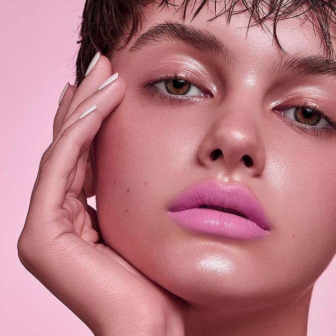 Pink Lipstick for Women Hydrate Glossy Lipstick Moisture Lip Gloss Sheer-Medium Coverage Long Lasting Lipsticks for Dry Lips, DM104 Smoky Pink