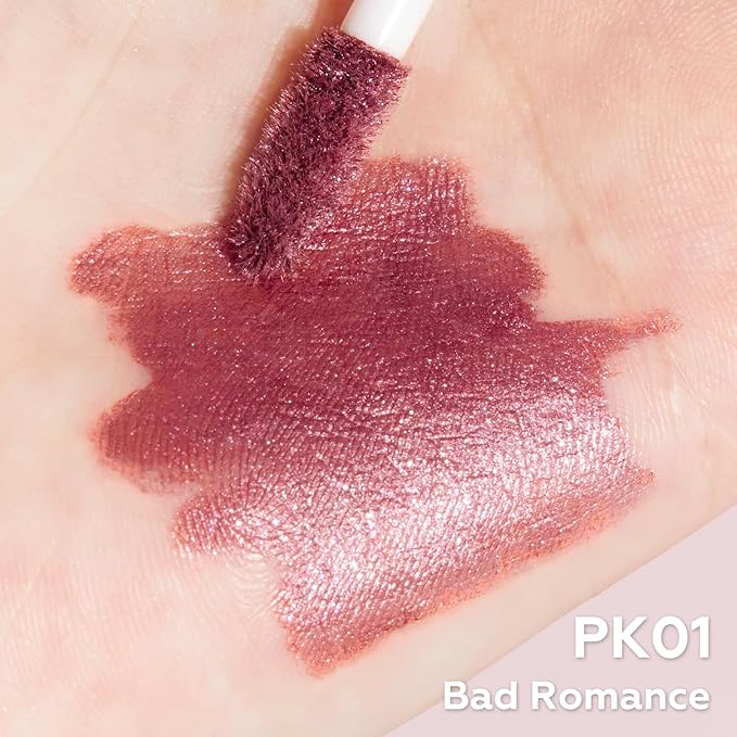 FOCALLURE Metallic Liquid Lipstick,Non Stick Cup Lip Gloss,High Impact Lip Color with Transfer-proof Wear,Long Lasting & Waterproof Lipstick Makeup for Women,Bad Romance