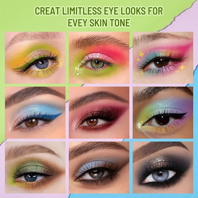 UCANBE 30 Colors Eyeshadow Makeup Palette – MACARON & Deep Neutral Tones – Matte Glitter Finishes – Highly Pigmented, Long-Lasting Eye Shadow Pallet for Daily Use, Cosplay, Festival, Party