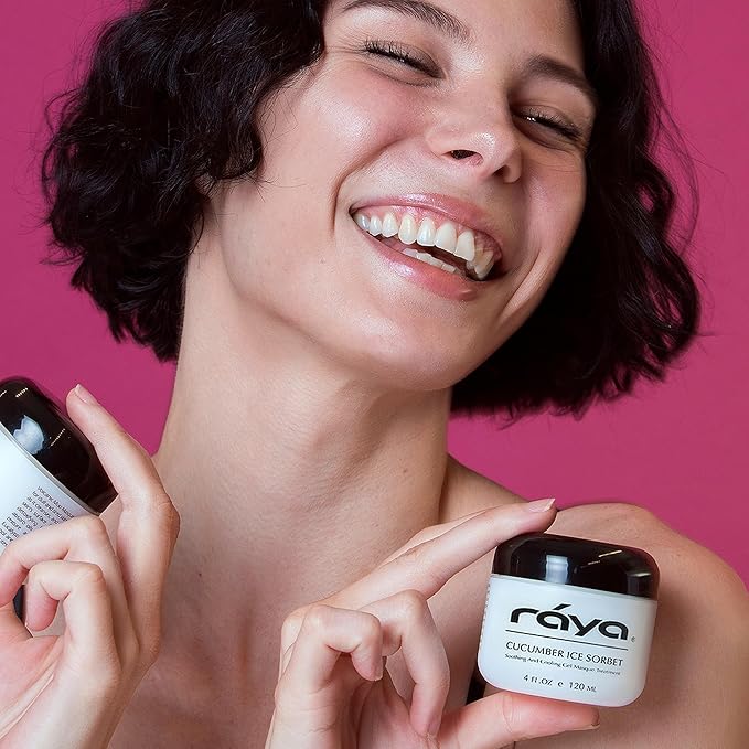 Raya Cucumber Ice Sorbet Masque (608) | Cooling Facial Gel Mask & Soothing Cucumber Extract, for Hydrating, Calming, Revitalizing & Refreshing All Skin Types, Great for Post-Sun Treatment - 120 ml