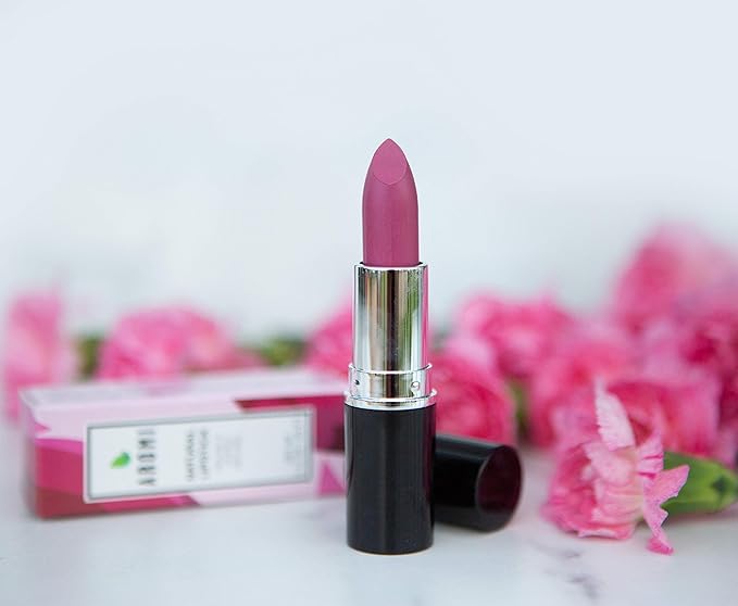 Aromi Natural Lipstick | Vegan, Cruelty-free Beauty, Handcrafted, Small Batch, Dye-free, Palm-free (Berry Fuchsia)