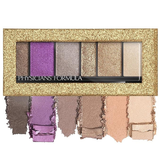 Physicians Formula Shimmer Strips Custom Eye-Enhancing Extreme Shimmer Shadow & Liner, Hypoallergenic Eyeshadow Palette with Reflective Liquid Powders – Glam Nude