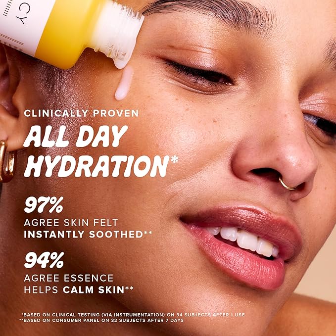 Farmacy Hydrating Essence - Hydrating Honey Milk Toner + Facial Essence to Soothe, Moisturize and Strengthen Skin Barrier - Preps Complexion for Skincare Products or Makeup Application (10ml)