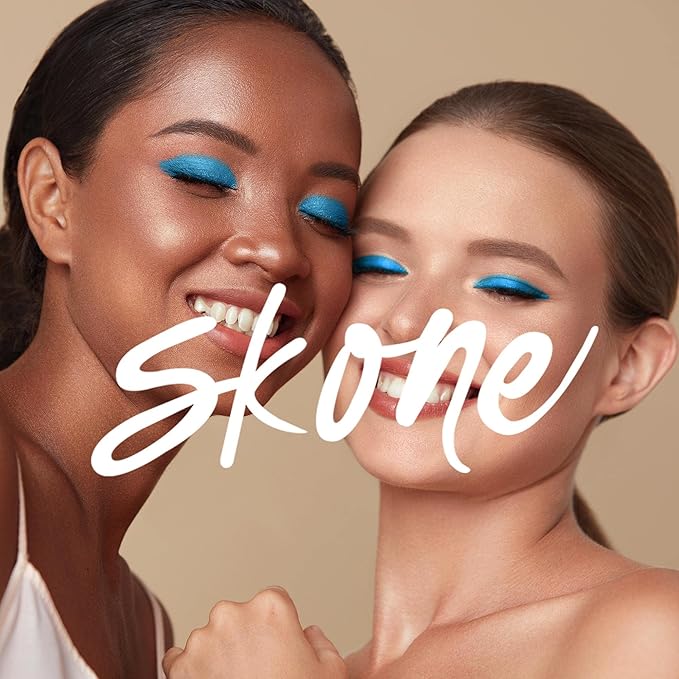Skone Cosmetics Gems Eye Shadow, Highly Pigmented, Longwear Eye Makeup, Single Eyeshadow with Pro Shimmery Finish - Ultra-Blendable, Slightly Shimmer Shades - Blue Eyeshadow - Candles