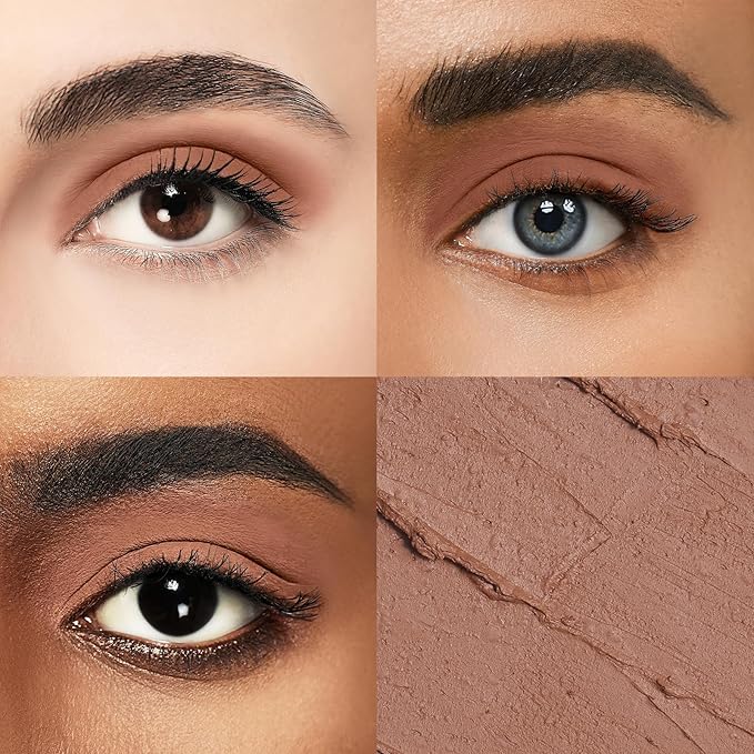 Longwear Cream Eye Shadow Sticks(30 Matte Chocolate), Smudge-Proof, Waterproof Eyeshadow,Silky Formula Glitter With Makeup Brush,Brown Eyeshadow Stick