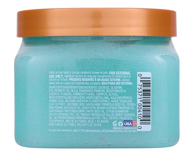 Tree Hut Lotus Water Shea Sugar Scrub, Exfoliating, Hydrating & Moisturizing Body Scrub with Shea Butter & Nourishing Essential Oils, Smooth & Soften Skin, 18 oz