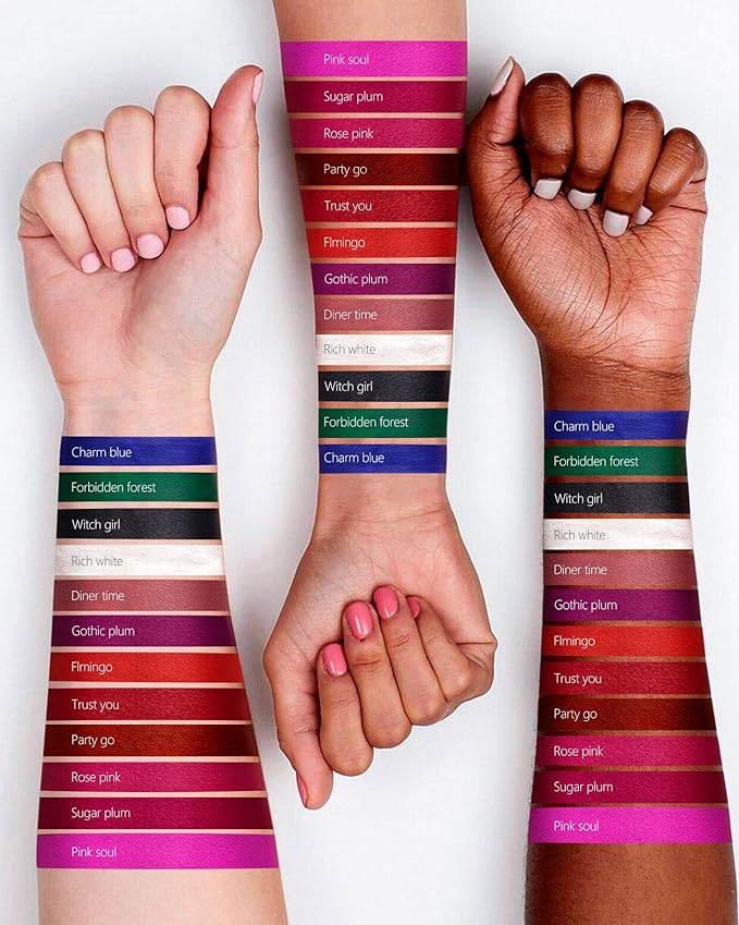 MAKI YIKA Red Lipstick Set for Women Color Stay Long Lasting Lipsticks Nude Red Pink Lipstick Transferproof Cruelty-Free Lip Color |Nude/DarkRed/HotPink