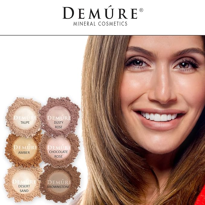 Demure Mineral Make Up Eye Shadow (Taupe), Matte Eyeshadow, Loose Powder, Eye Makeup, Professional Makeup