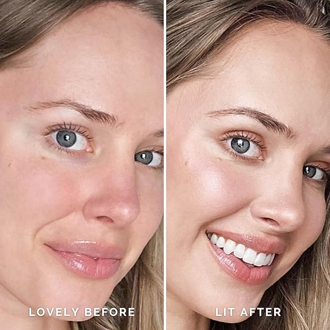 Elizabeth Mott Thank Me Later Glow Enhancer & Primer - Illuminating Makeup Base & Highlighter for Radiant Skin - Lightweight, Long-Lasting, Vegan & Cruelty-Free, Sheer Light Glow Shade, 30g