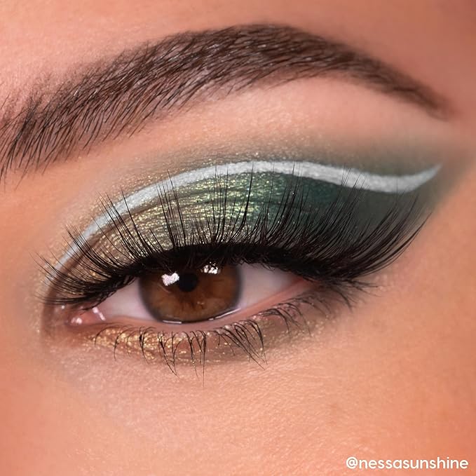 ColourPop Just My Luck Green Eyeshadow Palette - Green & Neutral Eyeshadow Palette with Matte & Metallic Finishes - High-Pigment Eye Makeup with a Long-Wearing Formula (0.3 oz)