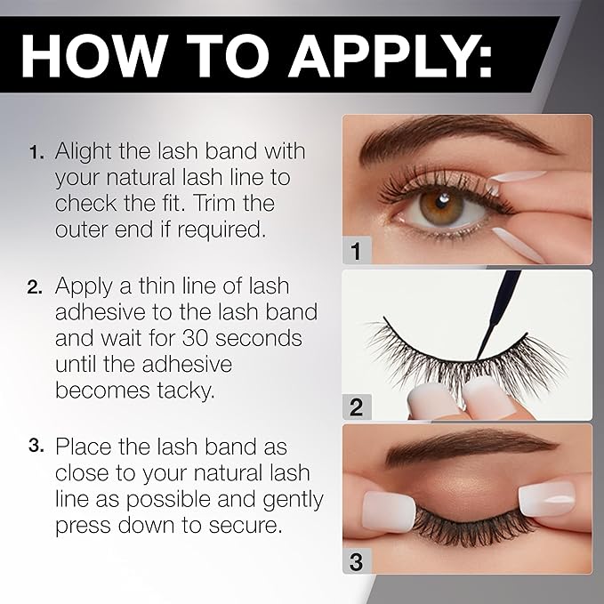 Ardell 3D Faux Mink Lashes – Lightweight Invisiband, Natural Lashes Faux Mink Demi Wispies, 4 Pairs