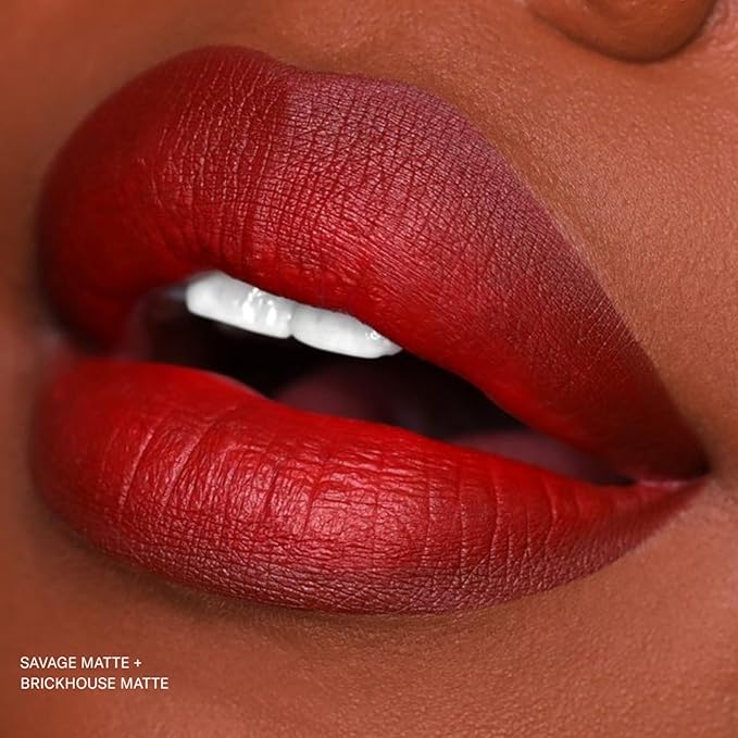 The Lip Bar - Nonstop Liquid Matte Lipstick, Brickhouse (Soft Brown) - One Swipe - Long Lasting - Jojoba Oil & Vitamin E - Vegan & Cruelty Free - Makeup & Cosmetics - .24 fl oz - 2 Pack