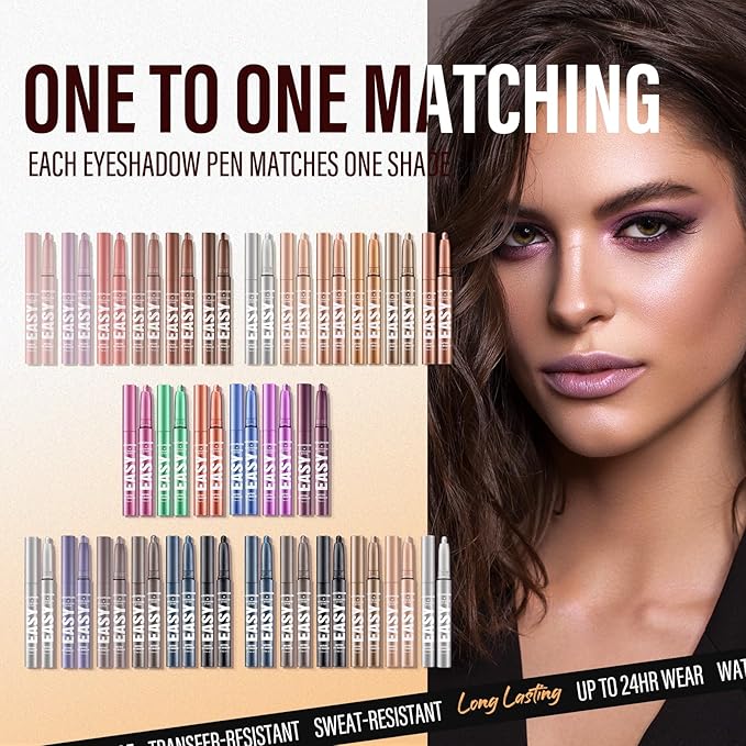 Jolilab Eyeshadow Stick Set, 8 Colors Matte Professional Bright-Colored Contouring and Highlight Eyeshadow Stick, Cream Waterproof Long Lasting High Pigmented Eye Shadow. (8, Set G)