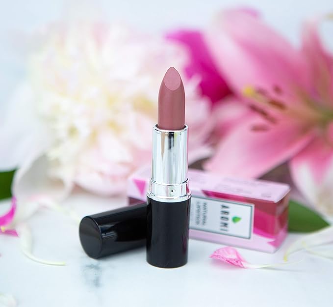 Aromi Natural Lipstick | Vegan, Cruelty-free Beauty, Handcrafted, Small Batch, Dye-free, Palm-free (Perfect Nude)