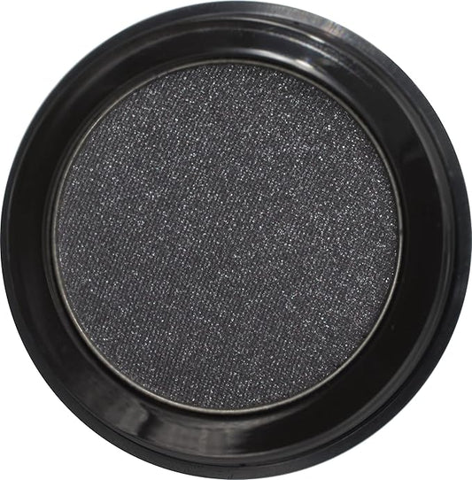 Eclipse Shimmering Glitter Black Onyx Chrome Dark Grey Pressed Powder Single Vegan Eyeshadow; Talc, Paraben & Cruelty Free