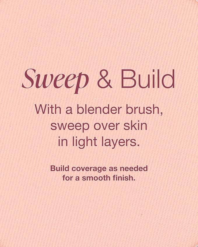 Mineral Fusion Pressed Powder Foundation - Matte Finish Face Powder for Fair Skin with Pink/Red Undertones - Age Defying Natural Makeup - Talc Free, Vegan, Hypoallergenic (Cool 1)