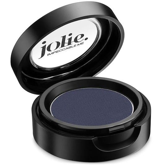 Jolie Cosmetics Powder Pressed Matte Eyeshadows - Cruelty Free, Vegan, Single Pan Eyeshadow 1.48g Smokey Eyes (Deep Sea Blue)