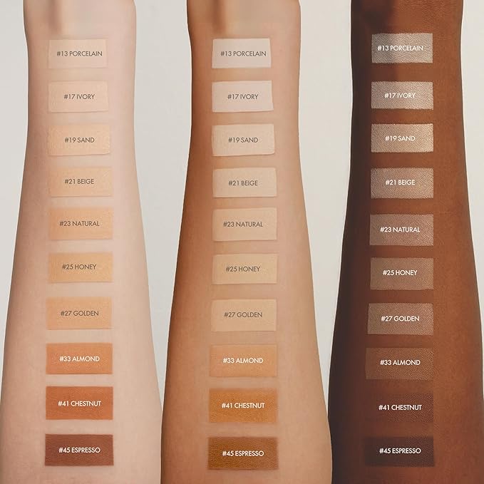 Easydew Mela B Toning Ampoule Cushion - 3-in-1 Age-Defying Sun Shield Full Coverage Cushion Foundation with Niacinamide & Hyaluron-Vital C - Face Makeup Korean Skin Care 0.45 oz (#19 Sand)