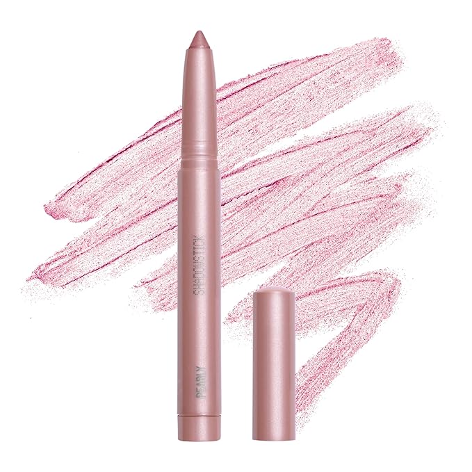 about-face Shadowstick – Long-Wear Cream Eyeshadow Stick – Matte & Pearly Finishes – Vegan, Cruelty-Free, Clean Beauty – 0.049 oz (Baroque- Pearly Pink Ice)