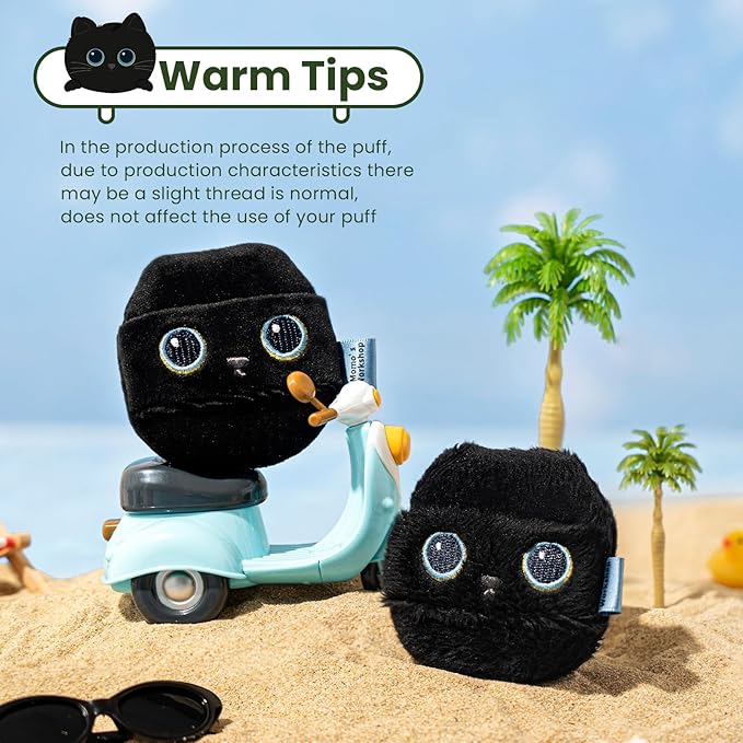 Face Fluffy Powder Puff,Soft Plush Setting Powder Puff, Large Velour Makeup Puff for Loose Or Pressed Powders,Round Cosmetic Puff, Beauty Makeup Tool,1pcs