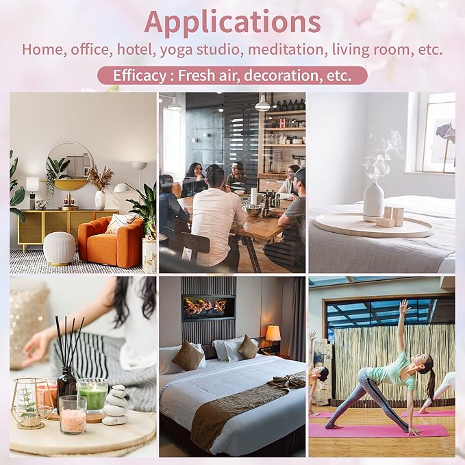 yethious Cherry Blossom Essential Oils for Diffuser & Aromatherapy Pure Cherry Blossom Oil - 10ML