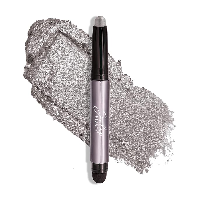 Julep Eyeshadow 101 Cream-to-Powder Waterproof Shadow Stick – Rainstorm Shimmer – Long-Lasting, Crease-Proof, Deep Silver Shimmer Cream Eyeshadow with Built-in Smudger