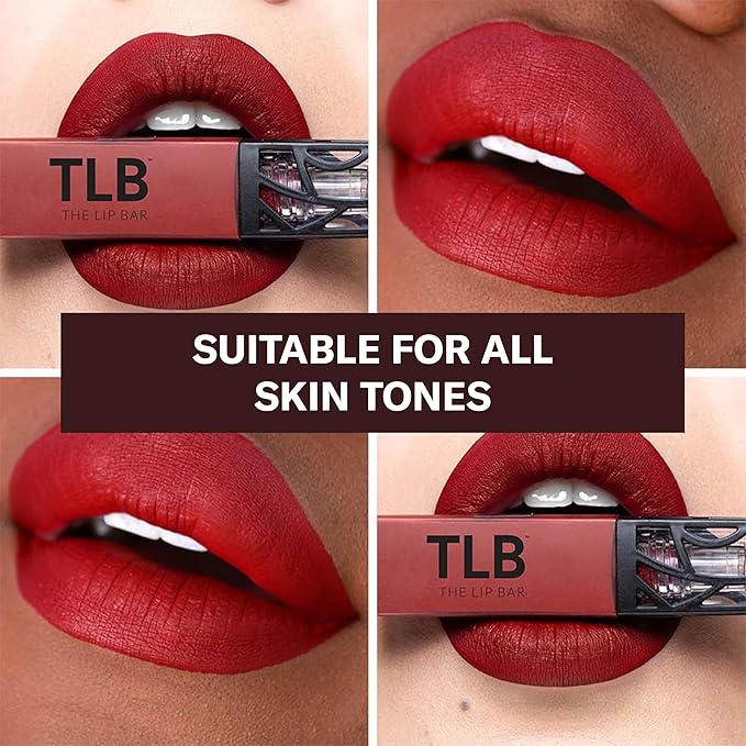 The Lip Bar - Nonstop Liquid Matte Lipstick, Brickhouse (Soft Brown) - High Pigment - One Swipe - Long Lasting - Jojoba Oil & Vitamin E - Vegan & Cruelty Free - Makeup & Cosmetics - .24 fl oz