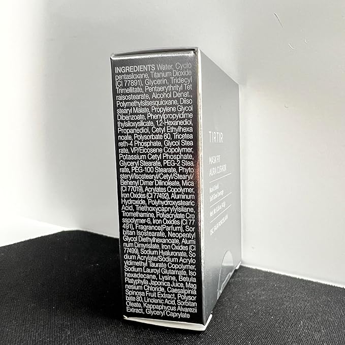 [*Mini Size*] TIRTIR Aura Glow Silver Cushion | Korean Cushion Foundation, (#15C Fair Porcelain, 0.15 Fl Oz)