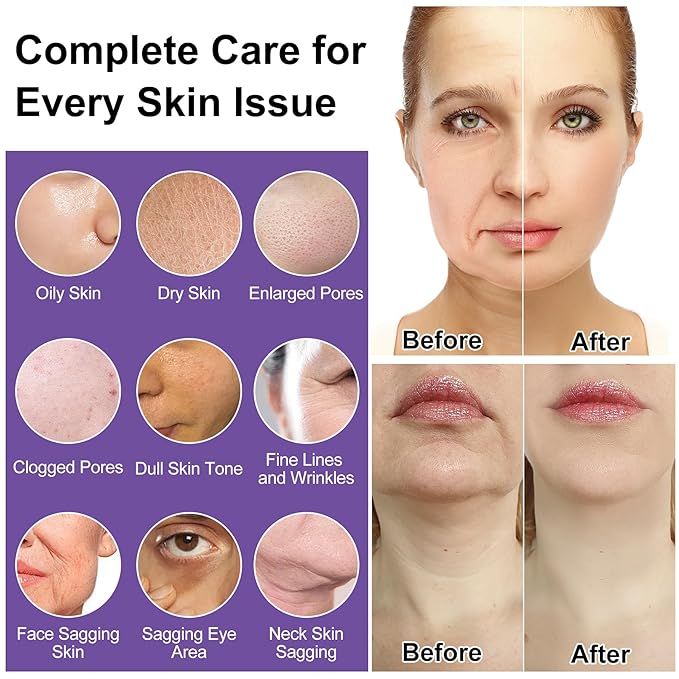 Skin Care Set,Professional Womens Teens Tighten Lift Firm Skincare,Hydrate Anti-Aging Facial Skin Care Routine Kit Travel Gift Set,Birthday Christmas Secret Santa Gifts for Women Teenage Girl Wife Mom