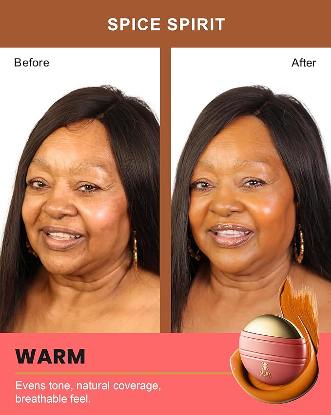 Konfident Glow Skin Tint – Spice Spirit Hydrating Oil-Free Glass-Skin Foundation, Buildable Light-to-Medium Coverage, 30 ml – Inclusive Clean Makeup for Radiant Confidence