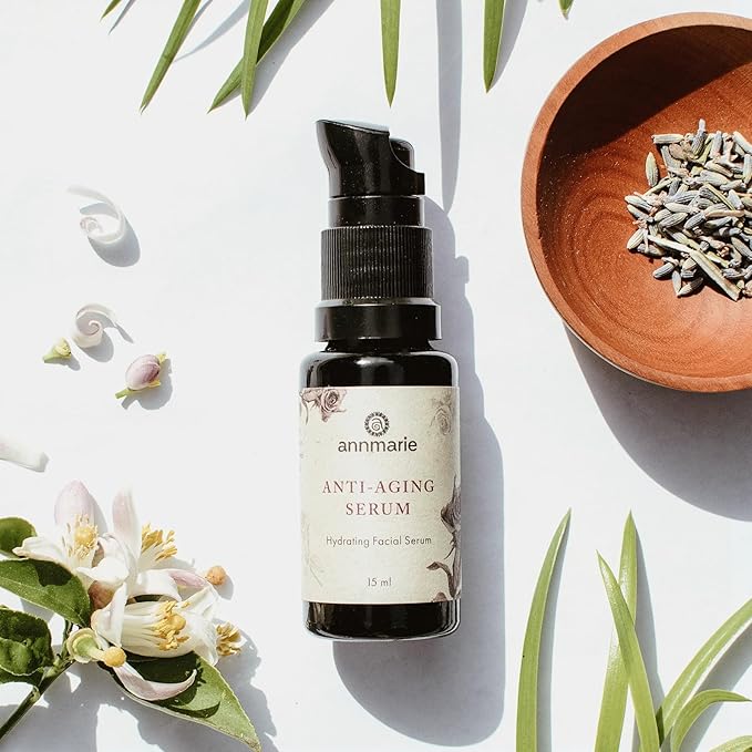 Annmarie Skin Care Anti-Aging Serum - Aloe-Vera Based Serum with Hyaluronic Acid & Herbal Extracts. Firming Serum for Dry Skin, Fine Lines & Wrinkles, For All Skin Types (15ml, 0.5 fl oz)