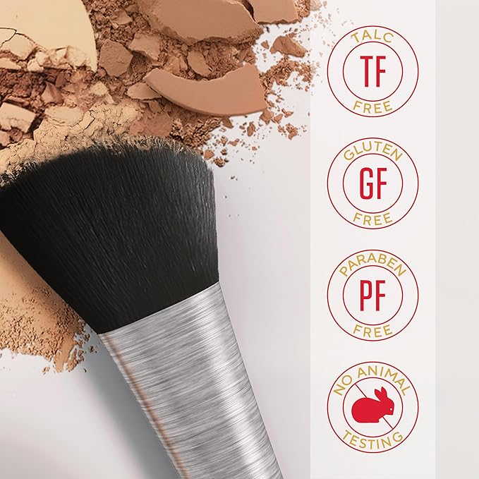 Mirabella Invincible For All Pure Pressed Powder Foundation Makeup, Buildable Mineral Foundation & Blurring Setting Powder for All Skin Types - HD Matte Finishing Powder - Ivory I3