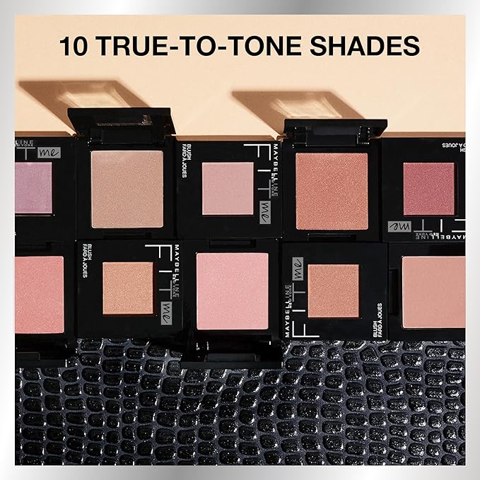 Maybelline Fit Me Blush, Lightweight, Smooth, Blendable, Long-lasting All-Day Face Enhancing Makeup Color, Coral, 1 Count