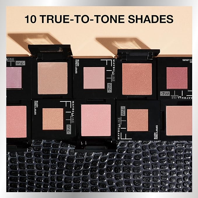 Maybelline Fit Me Blush, Lightweight, Smooth, Blendable, Long-lasting All-Day Face Enhancing Makeup Color, Buff, 1 Count