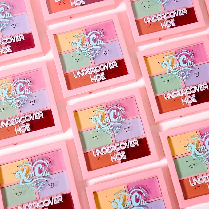 KimChi Chic Undercover Hoe Corrector Palette - Full Coverage Concealer, Creamy, Long Wearing, Hides Dark Circles & Blemishes Cruelty Free, Universal 0.25 oz